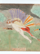 a) Overtaken by violence of storm
b) Lose themselves in volcanic cavern